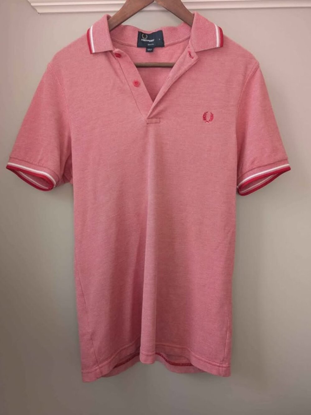Fred Perry Twin Tipped Polo (Size Small - Classic Slim Fit, Like New!